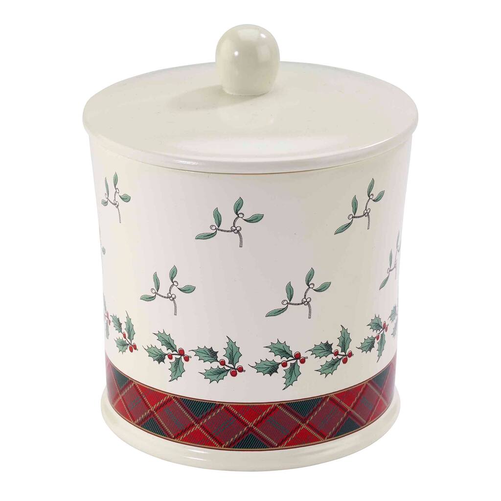 Spode® Christmas Tree Tartan Jar - Multicolor