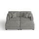 preview thumbnail 87 of 131, Oversized Chenille Modular Sectional Sofa Conversation Set with 2 Ottomans
