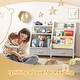 preview thumbnail 3 of 14, 3-Tier Kids Bookshelf and Toy Organizer, Bookcase with Toy Bins