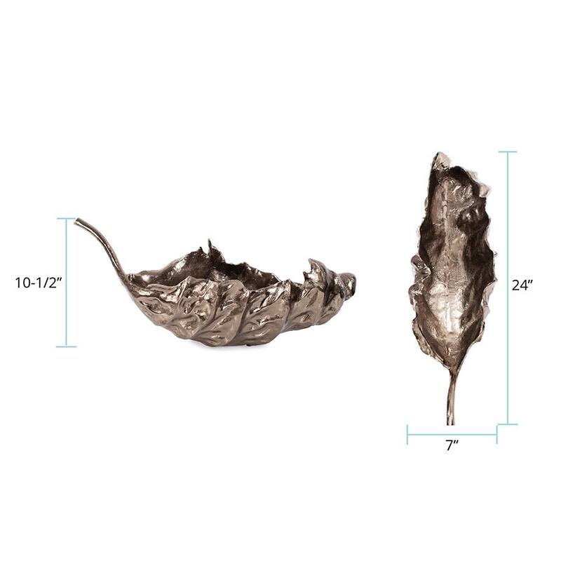 Aspen Leaf Cast Aluminum Bowl