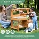 preview thumbnail 1 of 6, Acadia Outdoor Mud Kitchen Brown