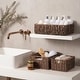 preview thumbnail 3 of 9, 3-Pack Hand Woven Storage Basket Set, Wicker Baskets for Bathroom, Kitchen, Living Room - 5.12'' H X 12.99'' W X 9.45'' D