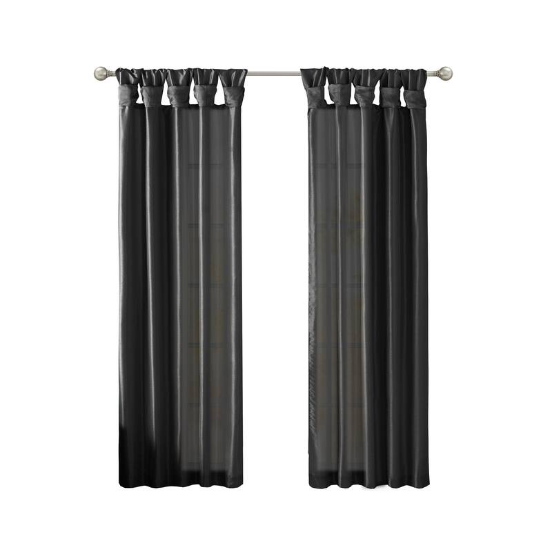 Twist Tab Total Blackout Window Curtain Panel
