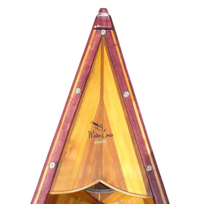 Green Canoe with Ribs Curved Bow