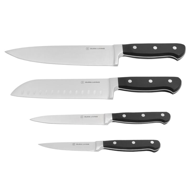 Dura Living Signature Forged High Carbon 4-Piece Kitchen Knife Set