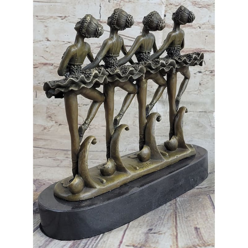 Hot Selling 100 Percent Bronze Modern Ballerina Dancer Sculpture Ballet Figurine Bron