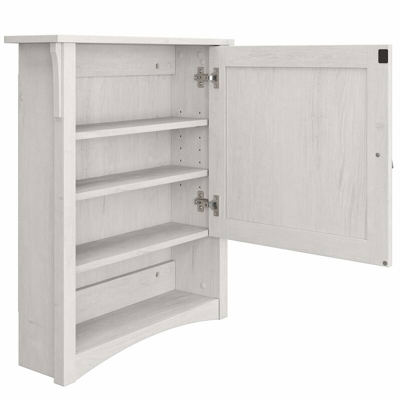 Salinas Bathroom Medicine Cabinet with Mirror by Bush Furniture