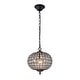 preview thumbnail 45 of 95, Retro French 4/5-Light Antique Brass Globe Crystal Chandelier for Living/Dining Room