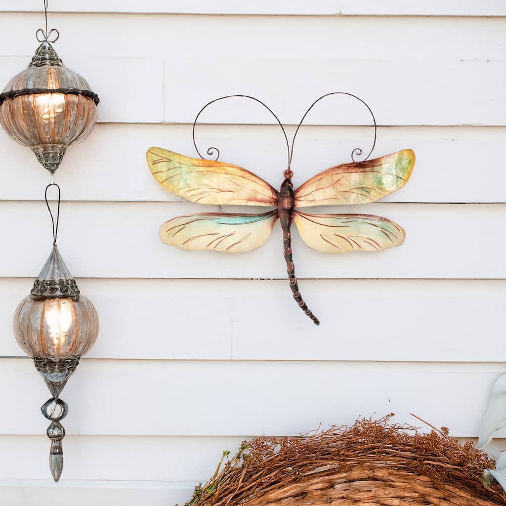 Dragonfly Wall Decor Pearl