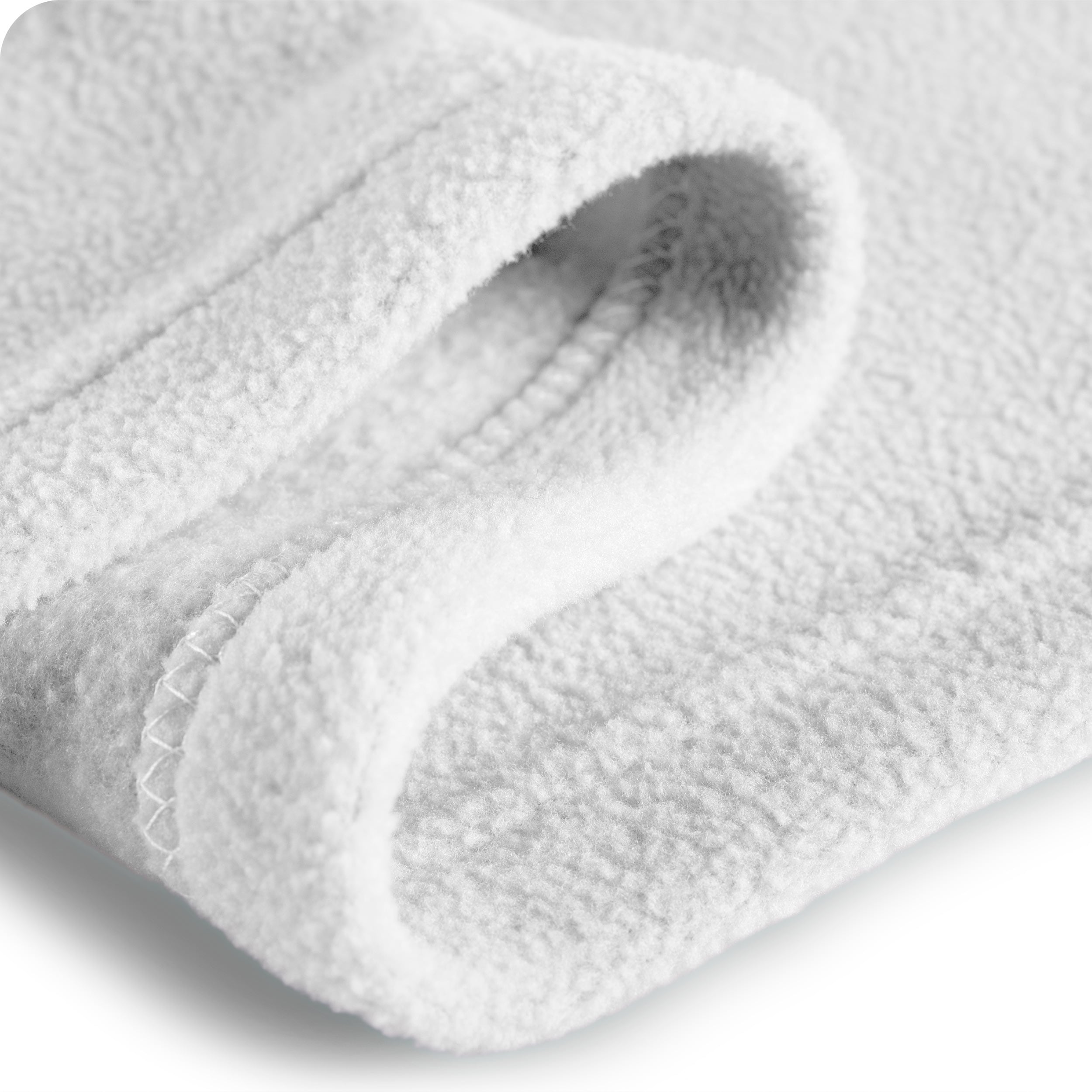 White polar fleece best sale blanket