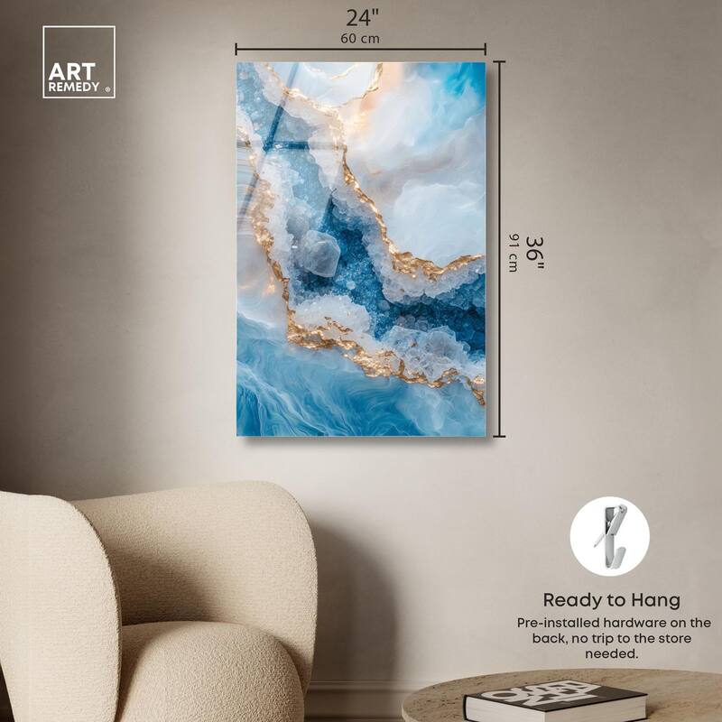 Molten Topaz I Acrylic by Art Remedy, Ready to Hang