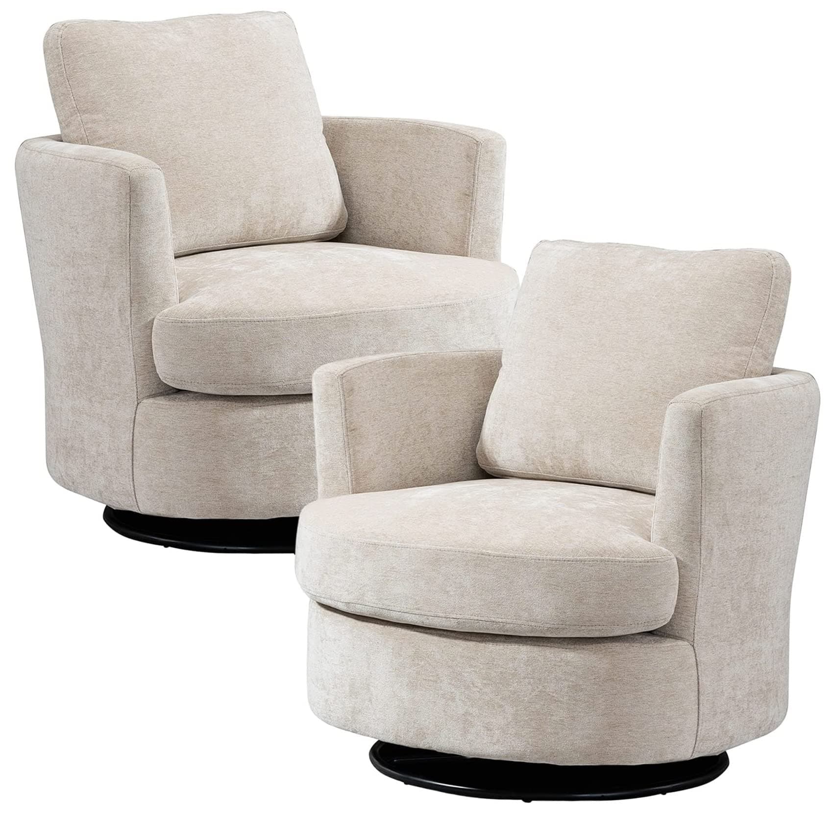 Small swivel shop accent chair