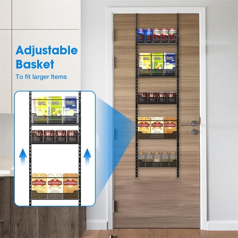 Over The Door Pantry Organizer 8Tier