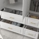 preview thumbnail 12 of 23, Modern Freestanding Wardrobe Armoire Closet Large Storage Cabinet