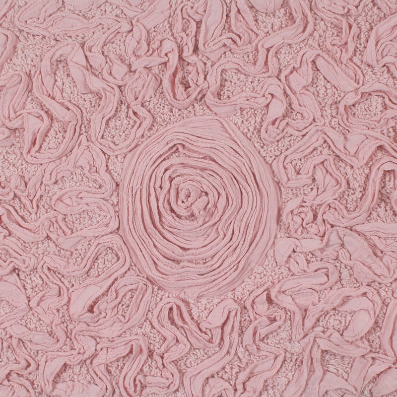 Bell Flower Bathroom Rug, Cotton Soft, Water Absorbent Bath Rug, Non Slip Shower Rug Machine Washable 24"x40" Rectangle
