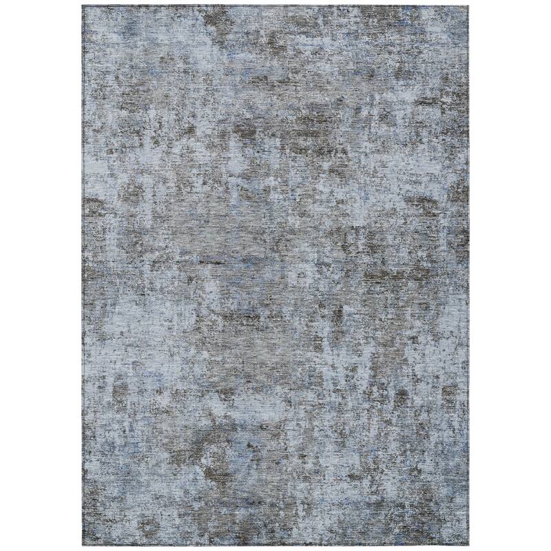 HomeRoots Abstract Transitional Rectangle Outdoor Rug