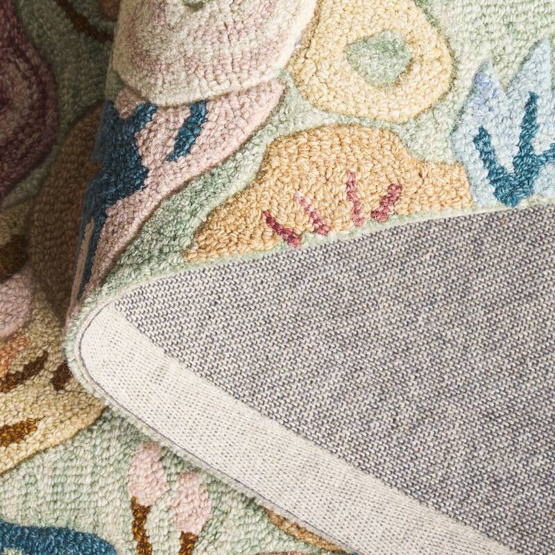 SAFAVIEH Handmade Jardin Mizue Floral Wool Rug