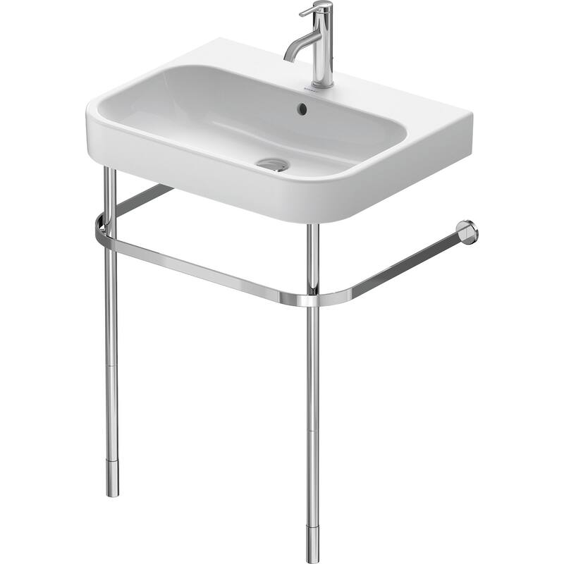 Duravit Happy D.2 Lavatory Console Legs - Sink Not Included - Chrome