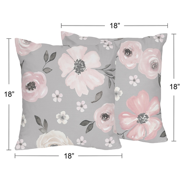Blush rose throw discount pillows