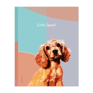 Dog Breeds Cocker Spaniel dog Illustrations American Art Print/Poster ...