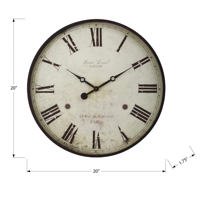 20" Round Wall Clock