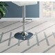 preview thumbnail 12 of 24, Adjustable Bar stool Faux Leather Tufted Chrome Base Set of 2