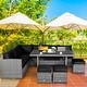 preview thumbnail 27 of 66, Costway 7 PCS Patio Rattan Dining Set Sectional Sofa Couch Ottoman - See Details
