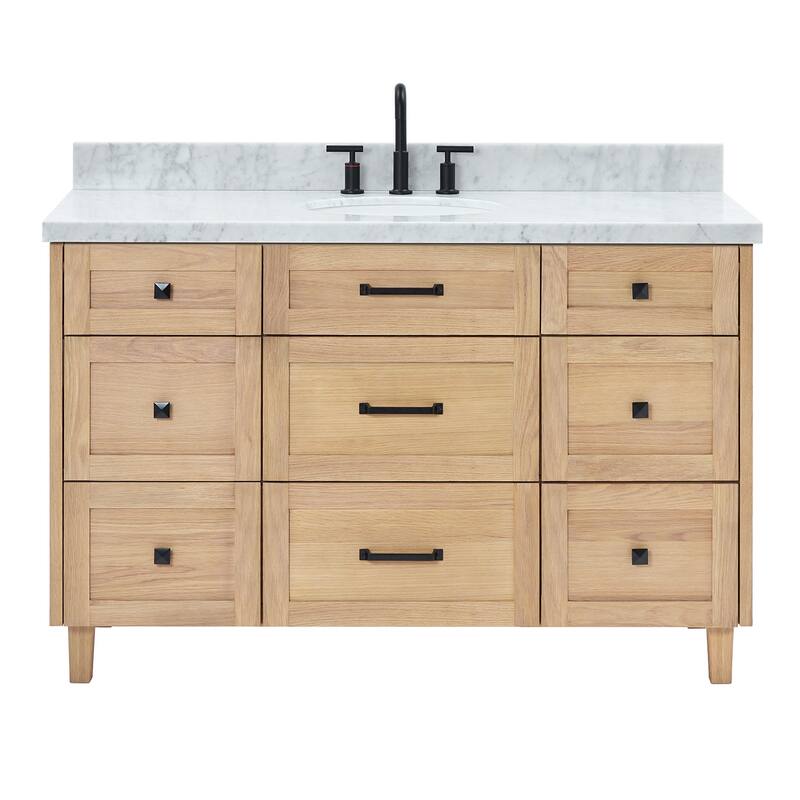 Ariel B55CWOVO Monroe 55" Free Standing Single Basin Vanity Set with