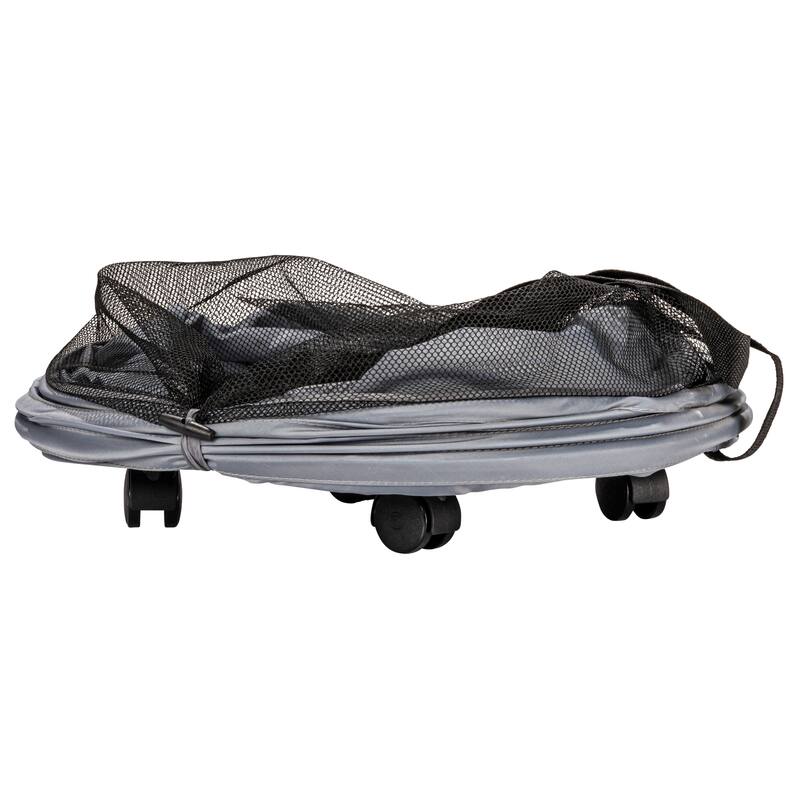 Household Essentials Rolling Pop Up Hamper with Shoulder Strap and Removable Wheels