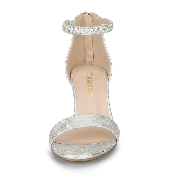 tassel block heel sandals