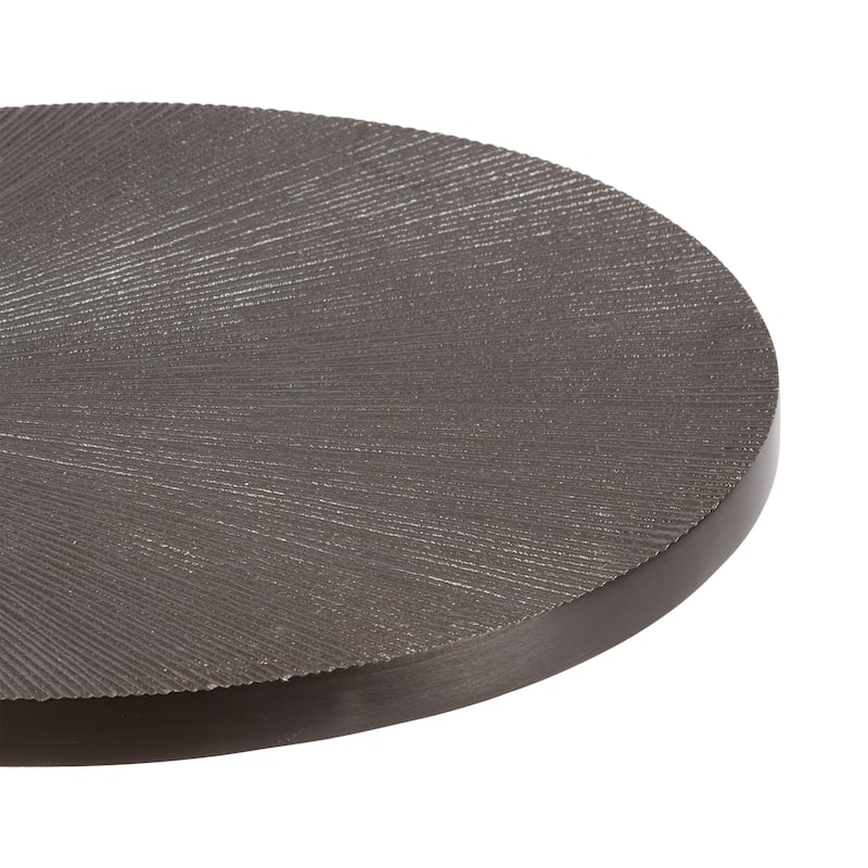 Kate and Laurel Engles Adjustable Oval Metal Table