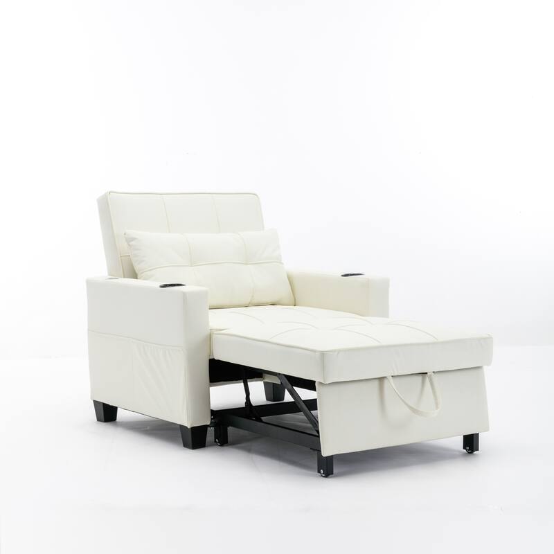 Pull Out Recliner Chair Bed Convertible 3 in 1