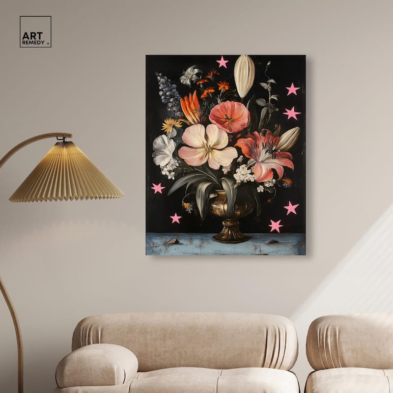 TANY's Floral Universe I Canvas by Art Remedy, Gallery Wrapped