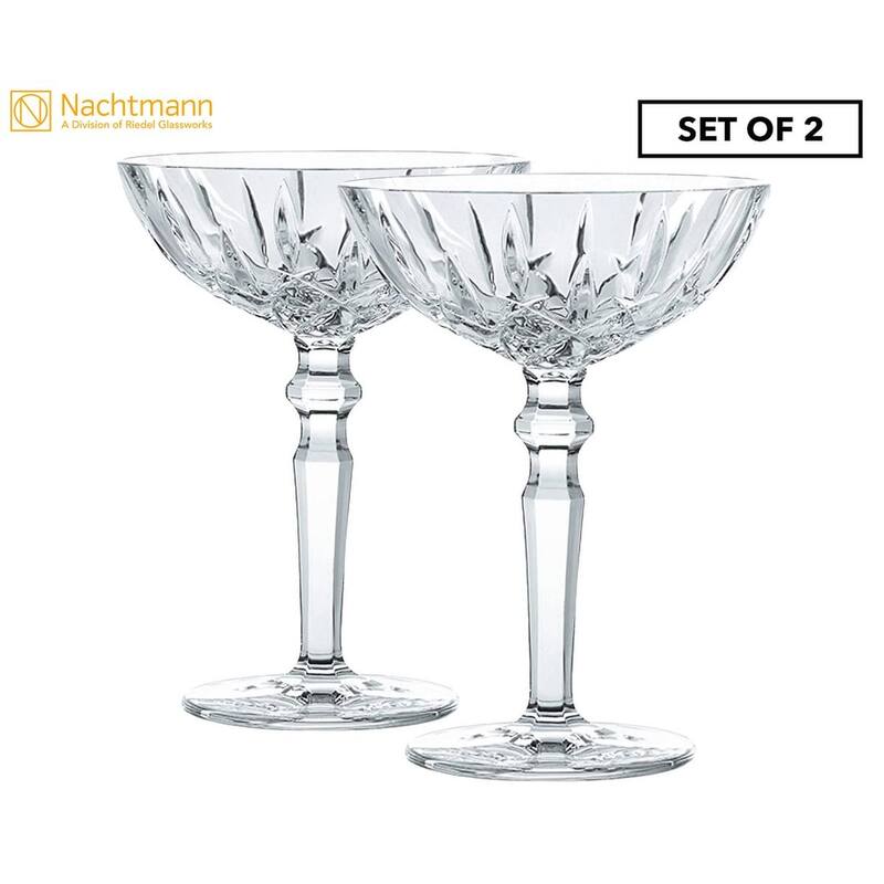 Nachtmann Set of 2 Noblesse Cocktail Glasses - 6oz