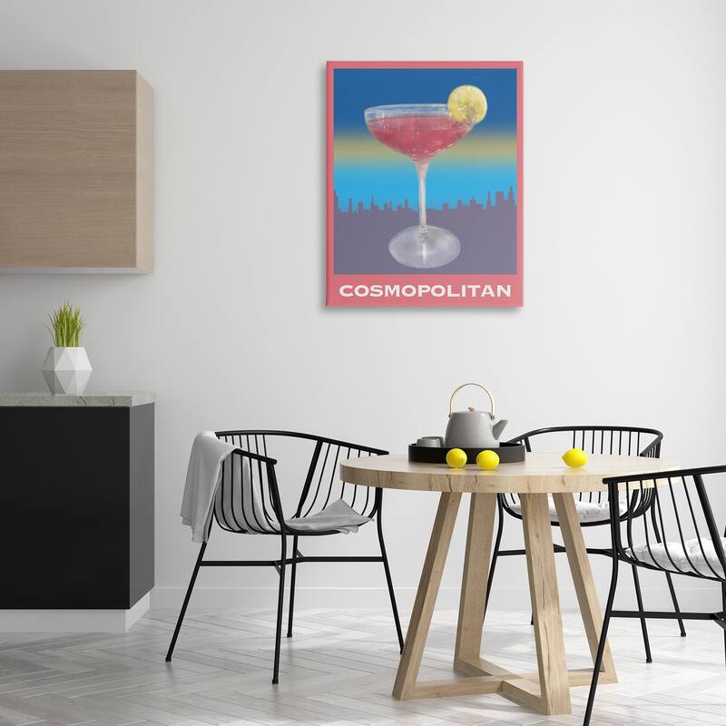 Stupell Cosmopolitan over Cityscape Canvas Wall Art Design By Matthew Piotrowicz