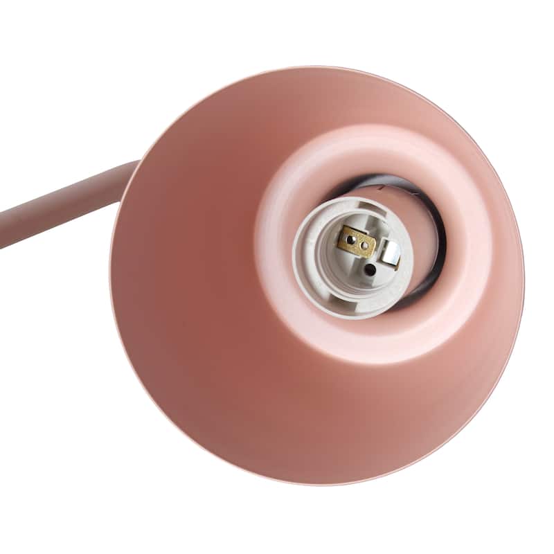 Modern Adjustable Metal Desk Lamp with USB Charging Port in Multiple Colors - 7.8" (L) x 5.6" (W) x 16" (H)