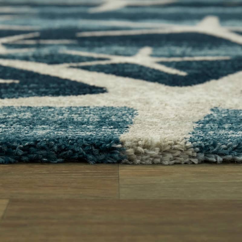 Martin Coastal Starfish Stripe Area Rug