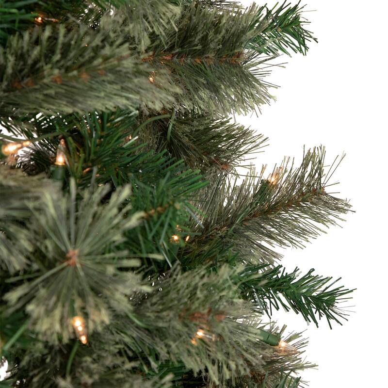 6.5' Oregon Cashmere Pine Artificial Christmas Tree, Clear Lights - 6.5 Foot