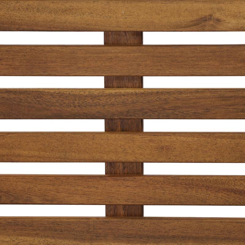 Christopher Knight Home - Modern Outdoor & Indoor Acacia Wood Dining Chairs Set with Wicker Backrest and Armrests