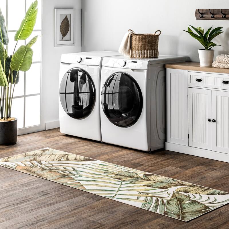 Nuloom Cyra Splashguard Graphic Machine Washable Area Rug