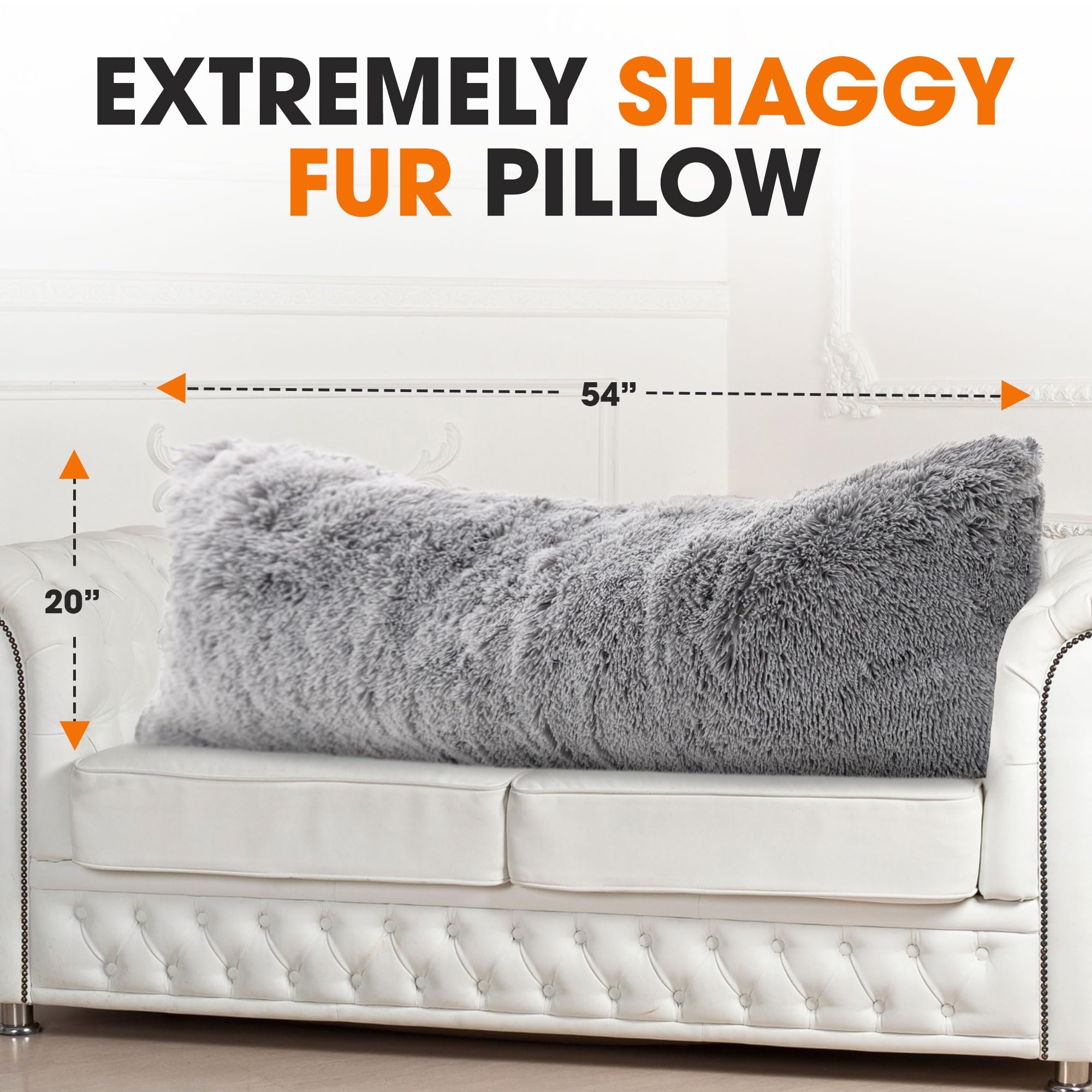 Long cheap fluffy pillow
