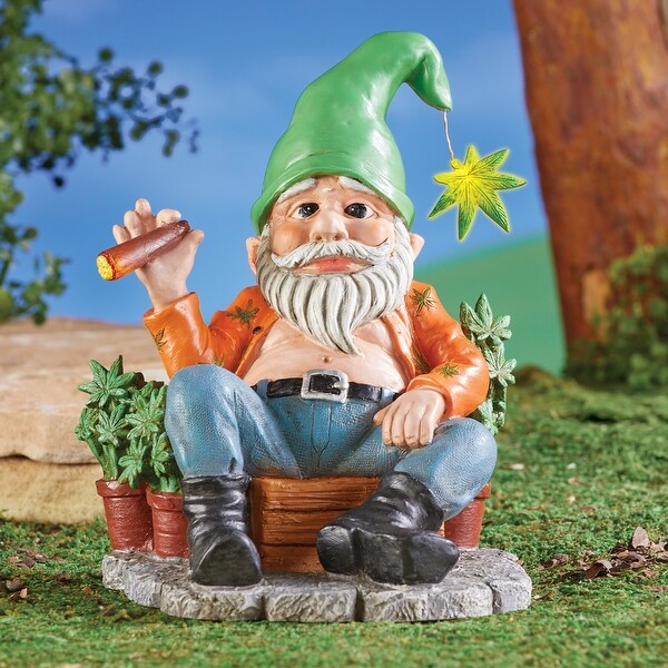 Solar Powered Stoned Gnome Garden Statue Decoration 11.250 x 10.630 x 9.250 Bed Bath Beyond 37361873