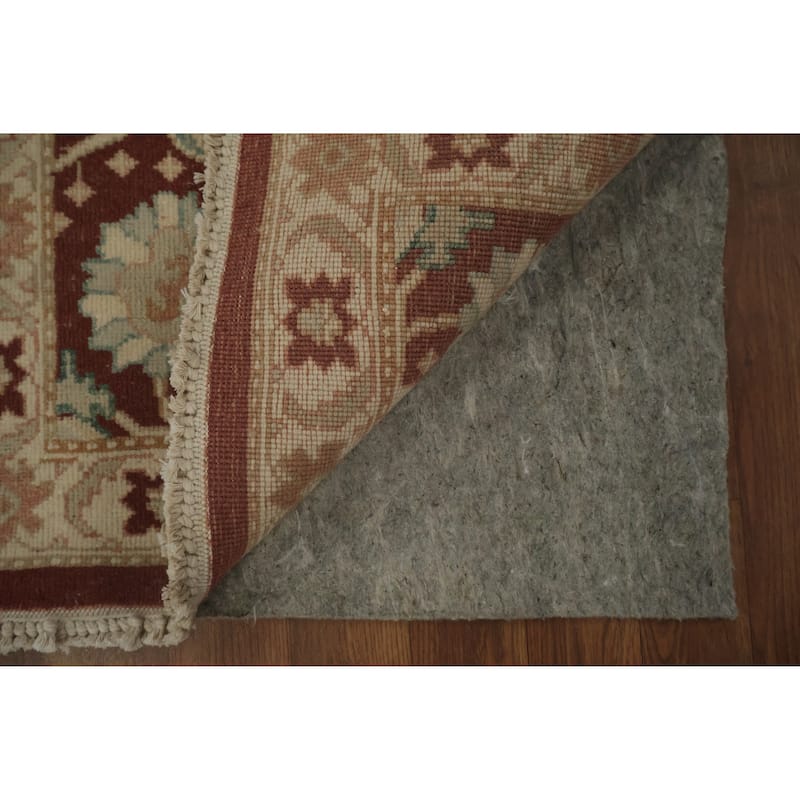 Hand Knotted Oriental 100% Wool Carpet Traditional All-Over Brown Ziegler Area Rug - 3' 10'' X 2' 0''