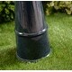 preview thumbnail 5 of 12, Bridgeton Teal Glaze Birdbath - 17" x 22"