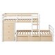 preview thumbnail 30 of 28, Twin over Twin Loft Bunk Bed with 6-Drawers and Ladder, Space-Saving Design in Grey for Kids' Rooms