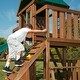 preview thumbnail 4 of 6, Swing-N-Slide Knightsbridge Wood Outdoor Swing Set