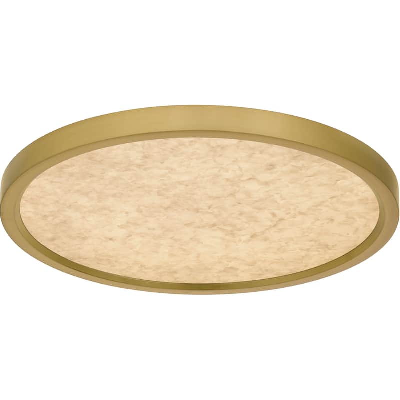 Outskirts Integrated LED Brushed Gold Flush Mount with CCT Switch