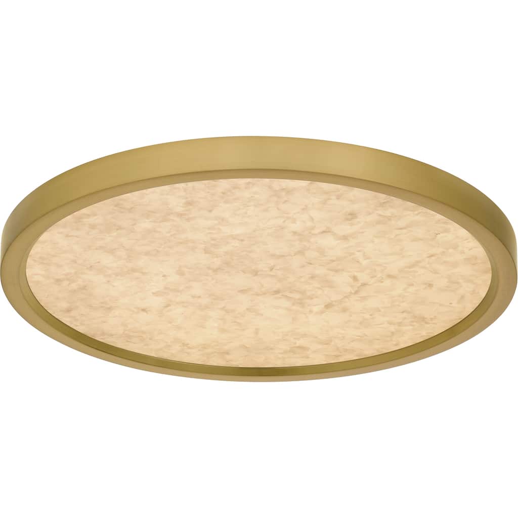 Outskirts Integrated LED Brushed Gold Flush Mount with CCT Switch