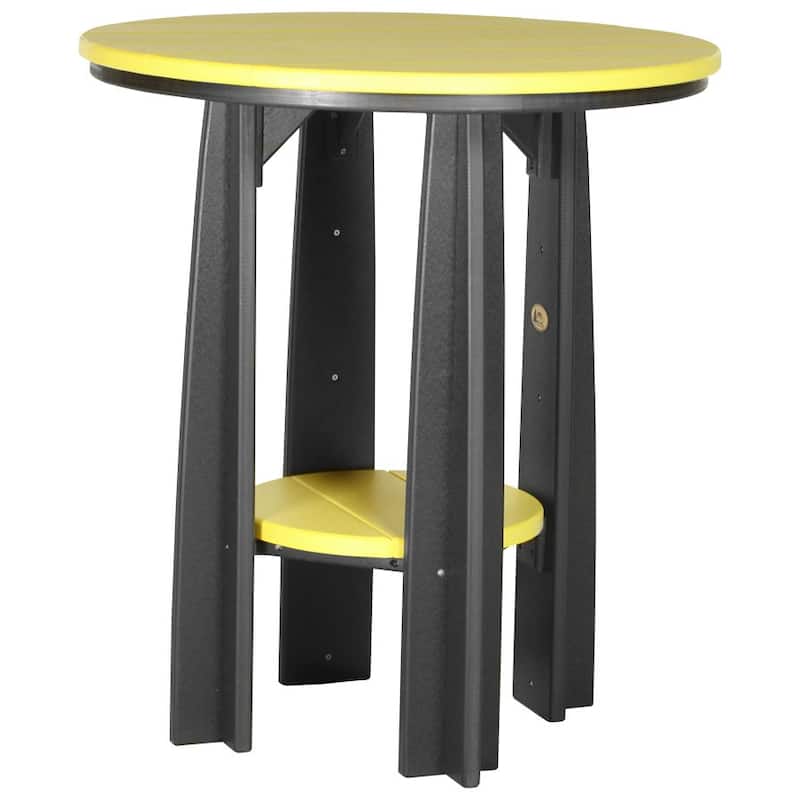 Poly Lumber Balcony Table - Yellow & Black