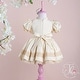 preview thumbnail 4 of 6, Special Occasion Baby Dress Set with Ruffle and Lace Guipure